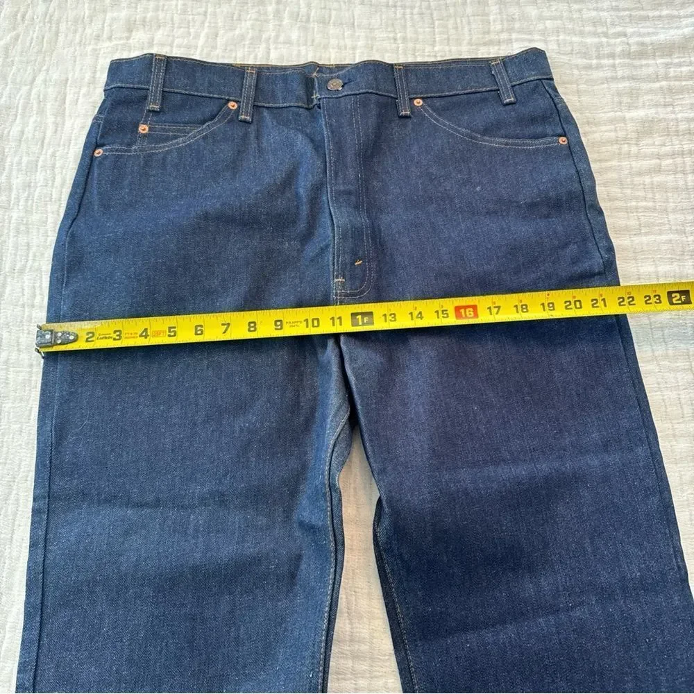 Vintage 80s Levi’s Saddleman Bootcut Jeans Deadstock 20517-0217 40x30 Orange Tab